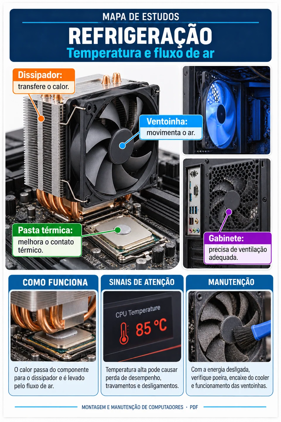 Refrigeração e fluxo de ar